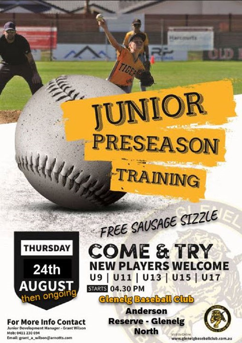 JUNIOR PRESEASON TRAINING